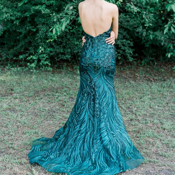 Dresses | Green Mermaid Prom Dress | Poshmark
